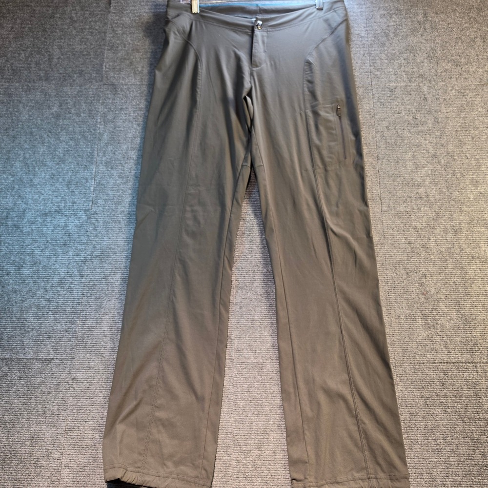 Columbia Hiking Pants Women Size 8 Grey Olive Good Omni-Shield Outdoor Utility